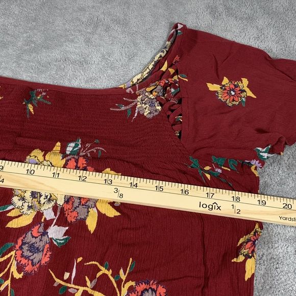 Patreons Of Peace Floral Colorful Crepe Dress Size Large Women’s - Picture 10 of 10